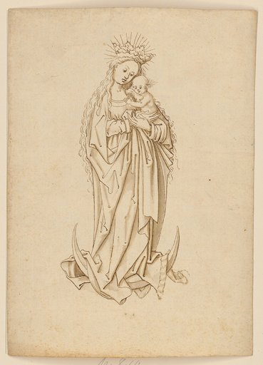 Mary with the Child, Standing on the Moon