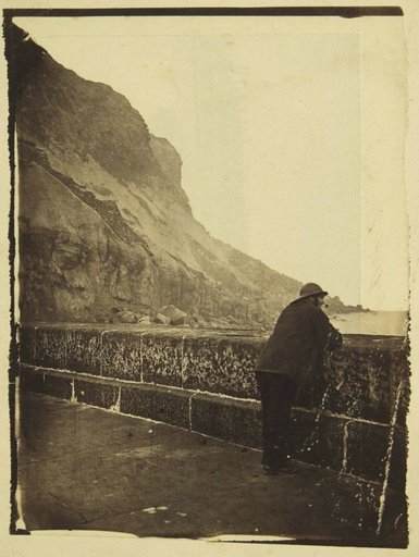 Fishermen on a Pier in the Harbour of Scarborough