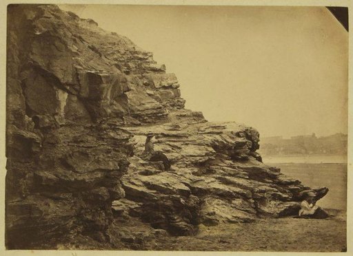 Women on the Rocky Coast near Scarborough, with the Town and St. Mary's Church in the Background