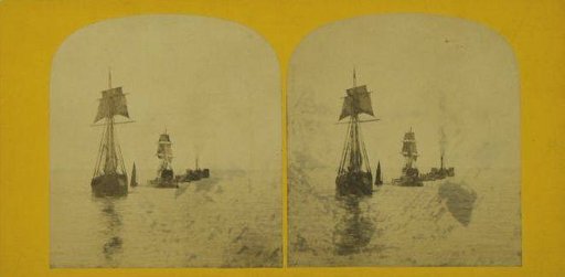 Sailing ships and paddle steamers