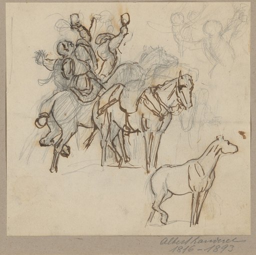 Studies of riders and horses