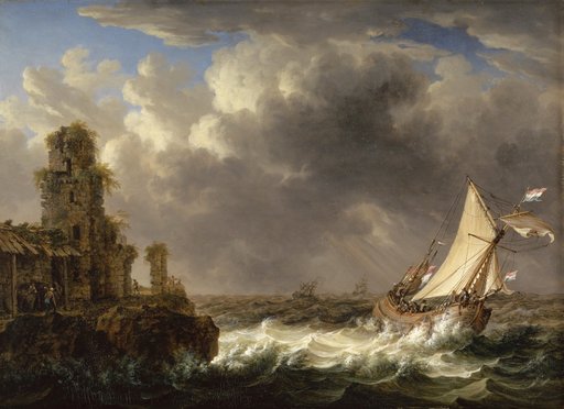 Seacoast with Rough Seas