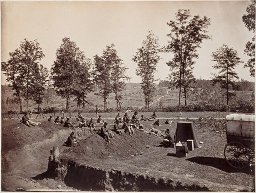 George N. Barnard's Photographic Equipment in a Captured Fort near Atlanta, Georgia
