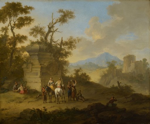 Landscape with a Tomb and Riders
