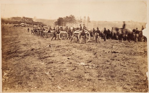 Union Artillery Unit in Position at Fredericksburg, Virginia