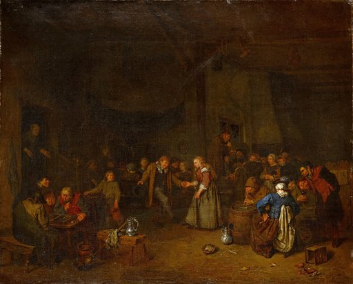 Peasant Dance in a Barn