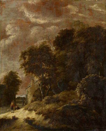 Landscape with Trees and Figures