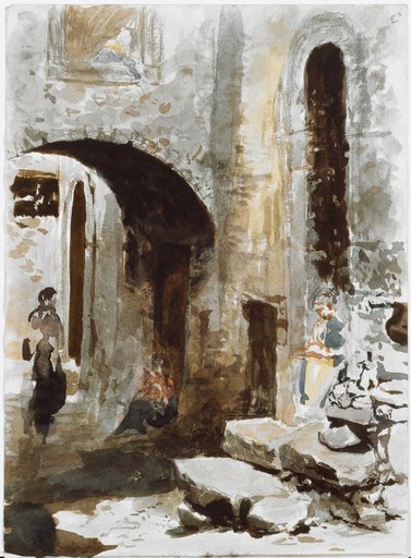 Vicolo in Segni near Rome