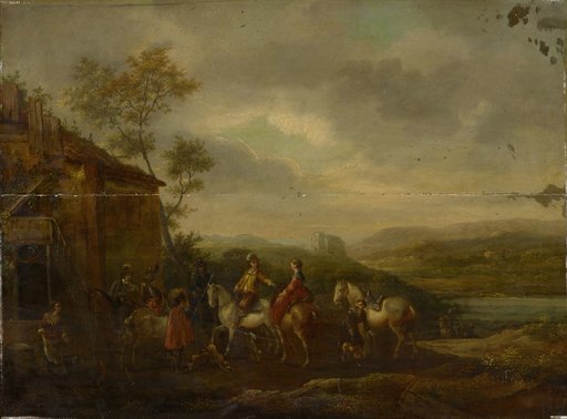 Rider in Front of a Tavern