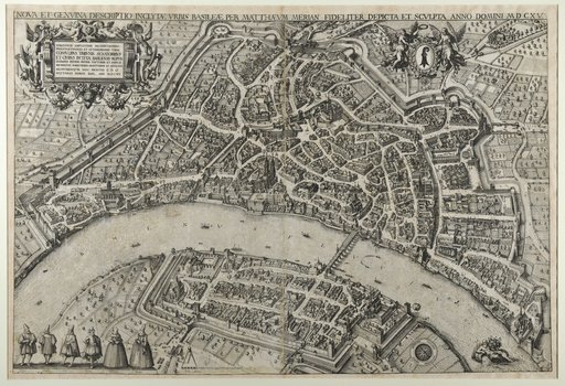 Large Bird's-Eye View of the City of Basel from the Northeast