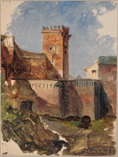 Torre de los Picos and Puerta de Hierro in the Alhambra, Granada