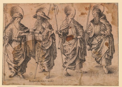 Four Standing Apostles: Matthew, Simon, Judas Thaddaeus (?), Matthias