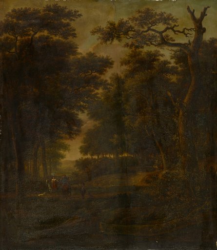 Wooded Landscape with Riders