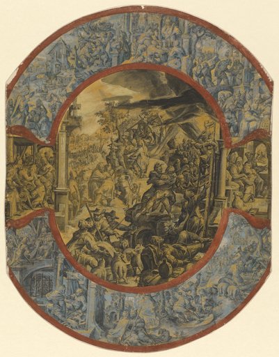 The Story of Jacob and the Egyptian Joseph in an Oval