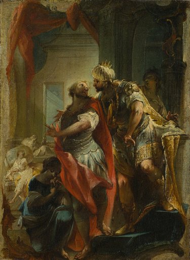 Saint Sampson with Emperor Justinian