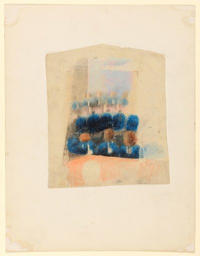 Study for "Preparation" (Left Section of the Horseshoe Table with 13 Seated Boys)