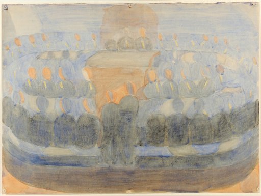 Composition Study for "Preparation" (Devotion in the Dining Hall)