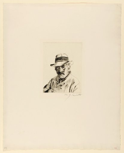 Self-portrait with straw hat