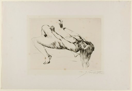 Recumbent Female Nude. Study for Joseph and Potiphar
