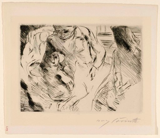 Mother and Child with Dog