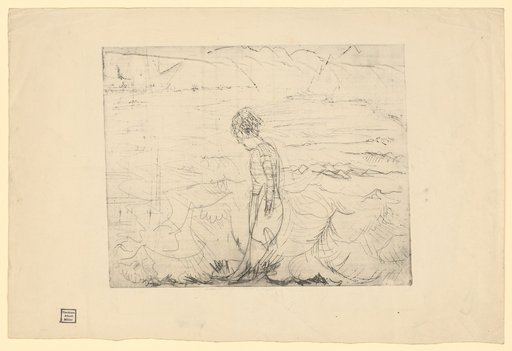 Woman by the Lake Shore