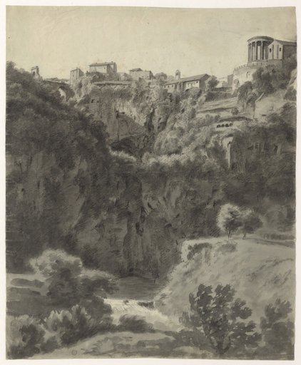 View of Tivoli from the Aniene Gorge