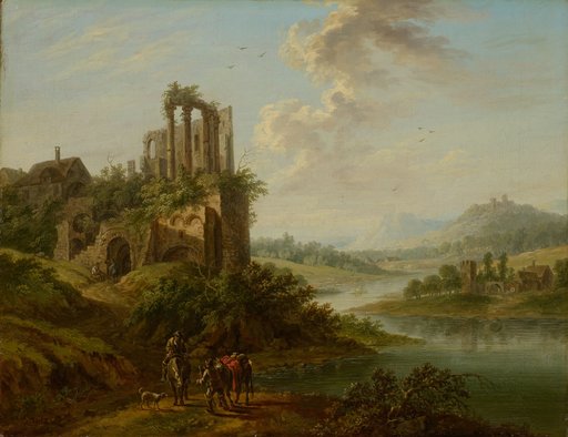 Landscape with a Temple Ruin
