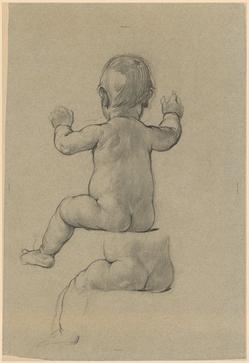 Seated Nude Child, View from the Back