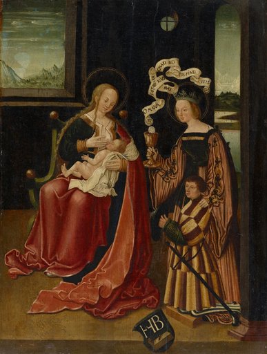 Madonna Lactans with a Donor Recommended by Saint Barbara