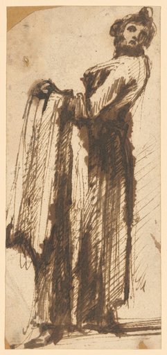 Standing Woman with a Cloth over Her Arm