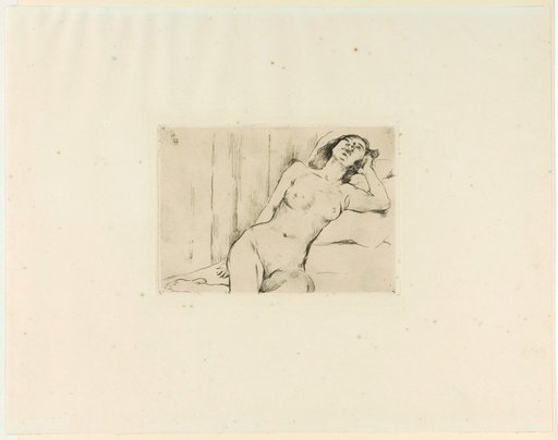 Reclining Three-Quarter Nude