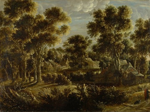 Forest Landscape with a Village