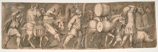 Procession of Merchants with Animals