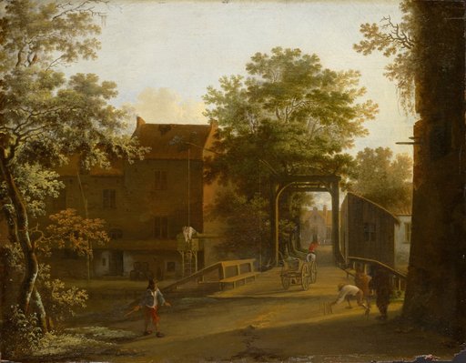 Village Street with a Drawbridge