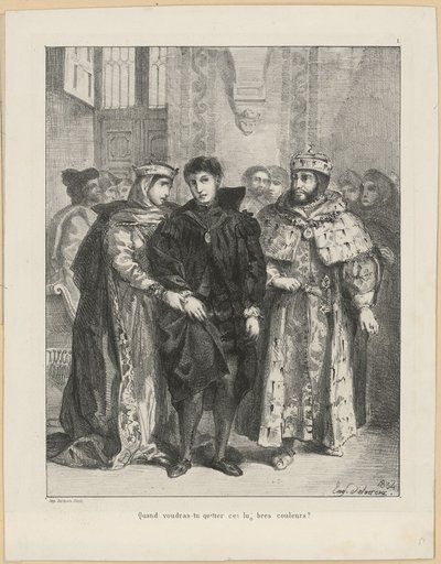 The Queen Attempts to Console Hamlet (Act I, Scene II)