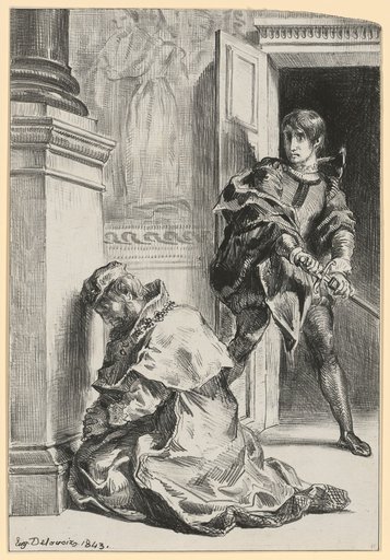 Hamlet Attempts to Kill the King (Act III, Scene III)