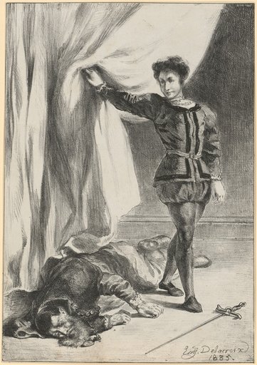 Hamlet and the Corpse of Polonius (Act III, Scene IV)