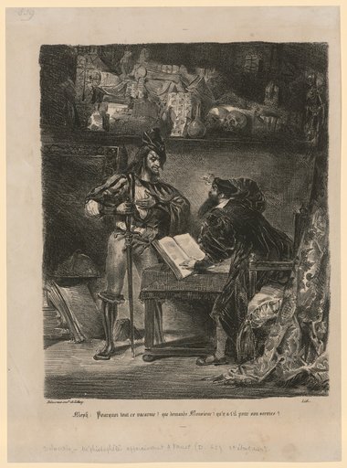 Mephistopheles appearing to Faust
