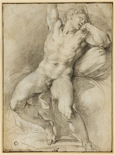 Sleeping male nude