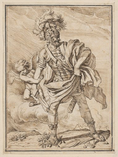 Amor appeasing the wrathful Mars