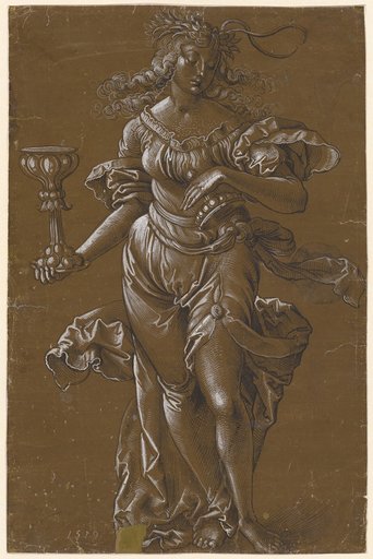 Allegorical Female Figure Holding a Chalice (Fortuna?)