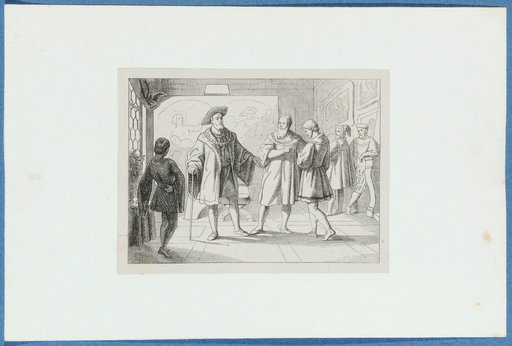 Holbein with Thomas More before King Henry VIII