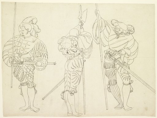 Three Swiss Confederation Warriors