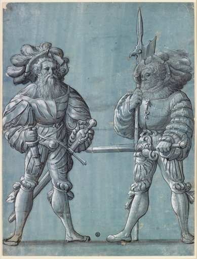 Two Standing Warriors