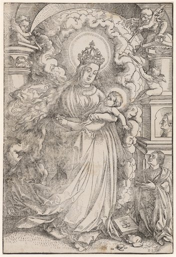 Standing Madonna with Child and Kneeling Donor