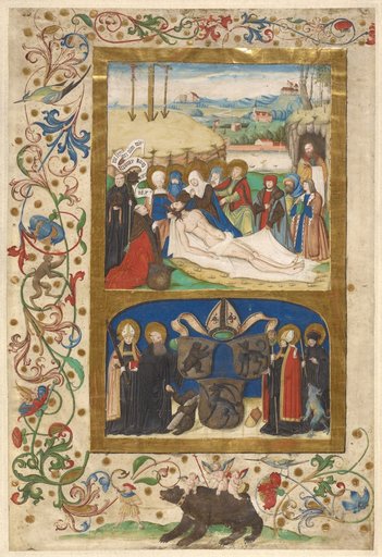 Lamentation of Christ with Donors and Saints