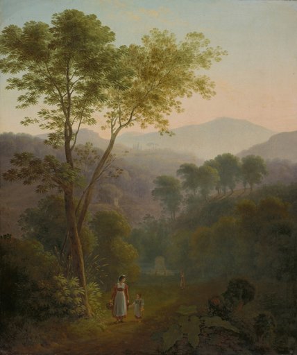 Italian Landscape with Women at a Fountain (Landscape near Tivoli)