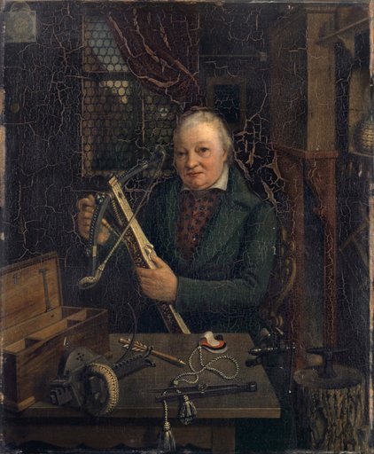 Portrait of the Last Crossbowman of Basel, Johann Heinrich Bienz