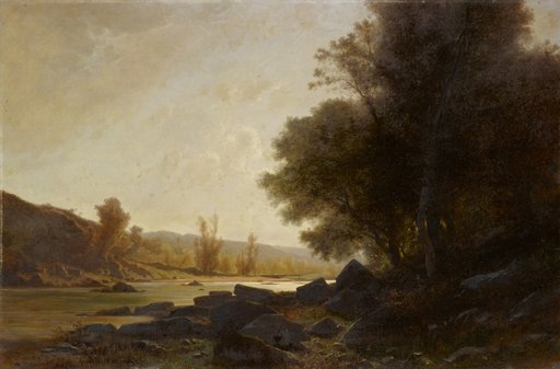 Landscape on the Bank of a River