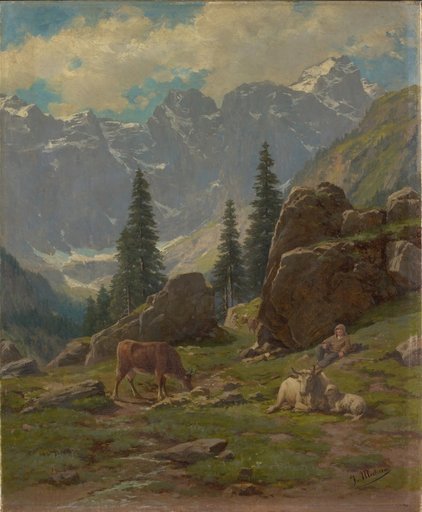 The Brunn Valley near Unterschächen in the Canton of Uri